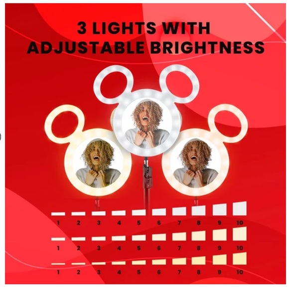 Disney Mickey Studio Photo and Video Creators Kit with LED Ring Light Kit, NIB - Picture 7 of 11